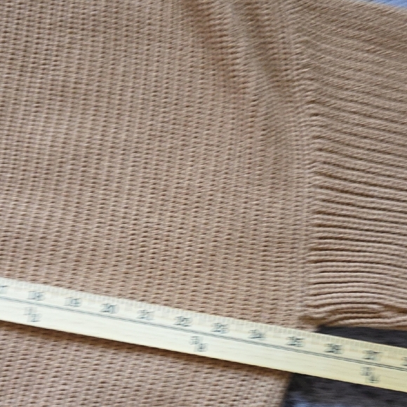 Callahan Tan Cardigan Sweater V-Neck Ribbed Button Cable Fisherman Large - Picture 6 of 10